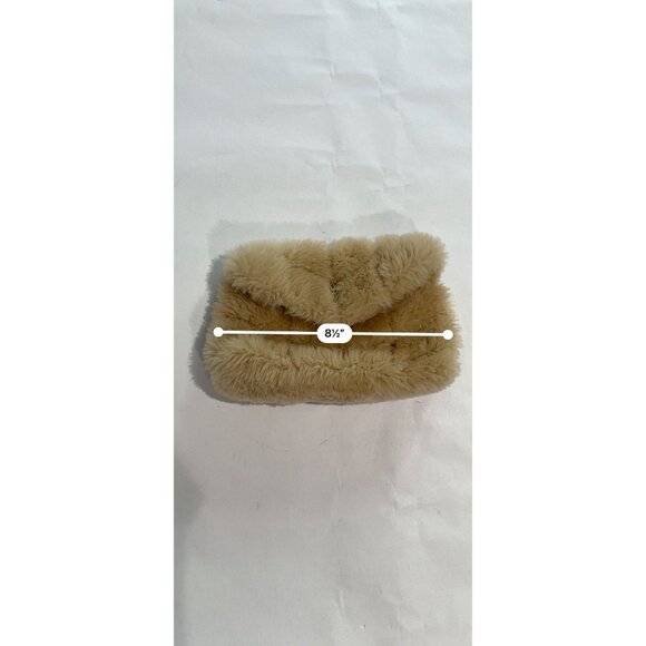 Saint Laurent Small Lou Puffer Genuine Shearling Pouch in Beige - Picture 8 of 8